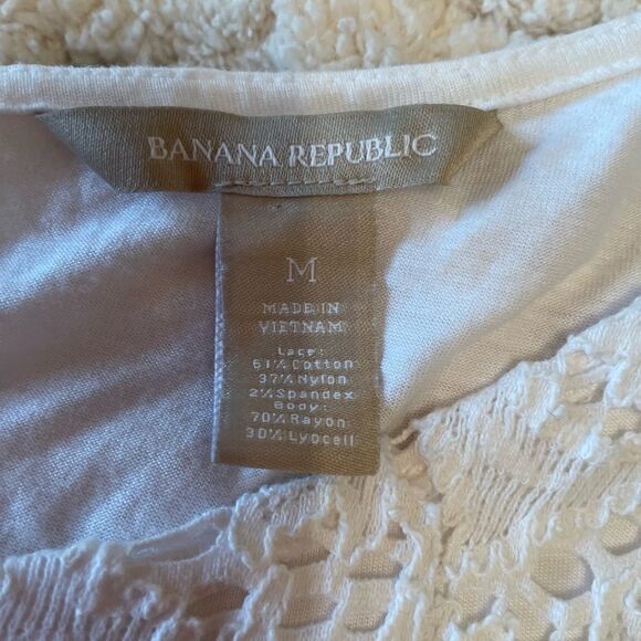 BANANA Republic lace top/shell size M - Picture 6 of 6